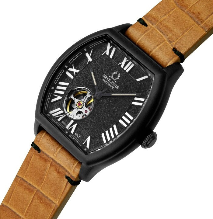 SOLVIL ET TITUS BARRIQUE W06-03268-005 3 HANDS MECHANICAL MEN WATCH