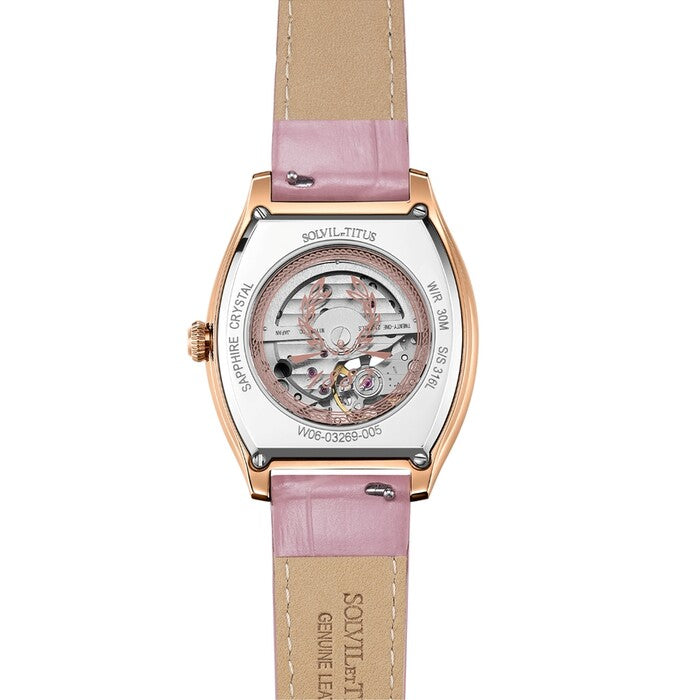 SOLVIL ET TITUS BARRIQUE W06-03269-005 3 HANDS MECHANICAL WOMEN WATCH