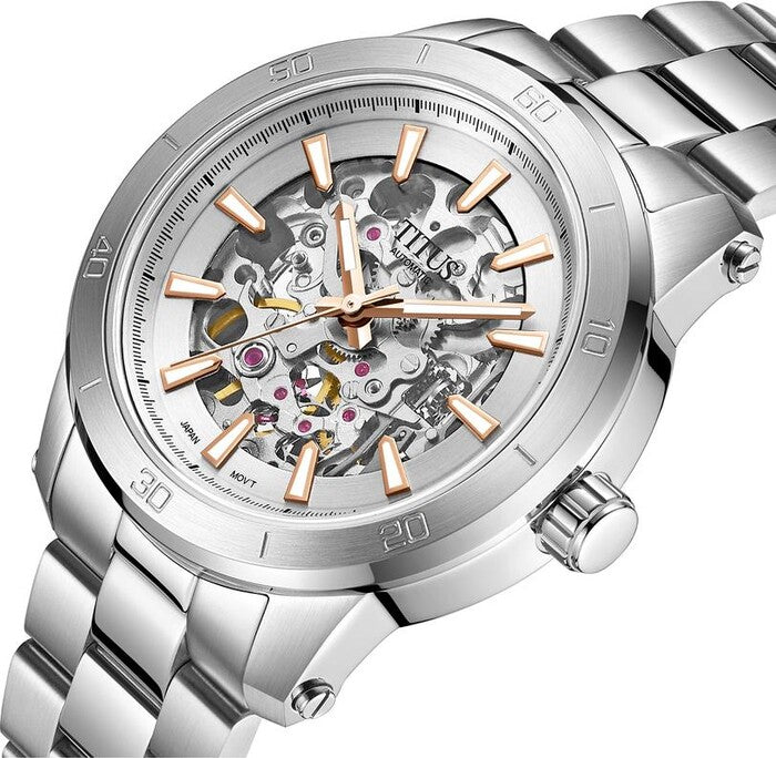 SOLVIL ET TITUS ASPIRA W06-03281-005 3 HANDS MECHANICAL STAINLESS STEEL WOMEN WATCH