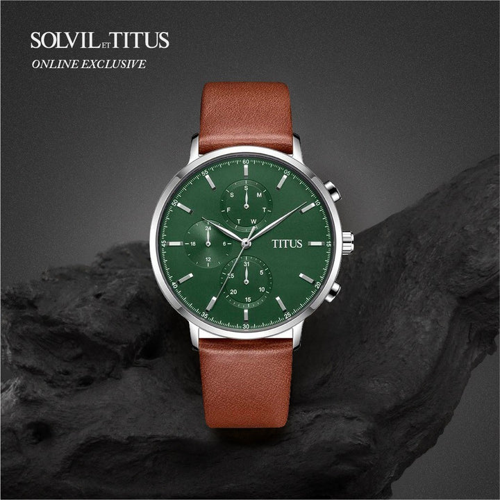 SOLVIL ET TITUS INTERLUDE W06-03258-003 MULTI-FUNCTION QUARTZ MEN WATCH
