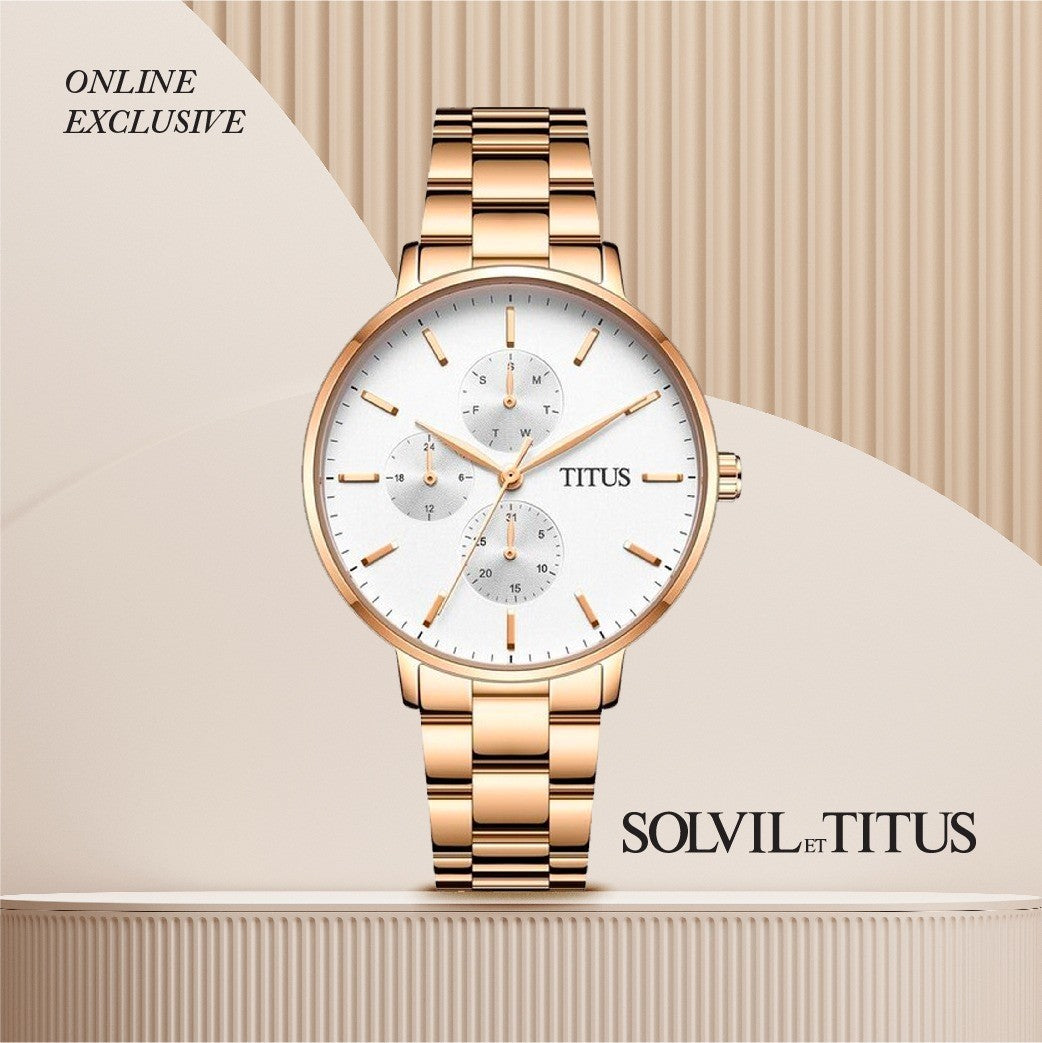 SOLVIL ET TITUS INTERLUDE W06-03259-003 MULTI-FUNCTION QUARTZ WOMEN WATCH