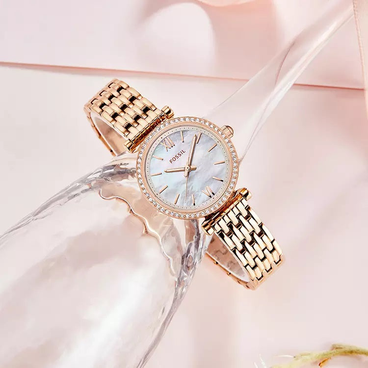 FOSSIL ES4648 CARLIE MINI 3 HANDS QUARTZ WOMEN WATCH