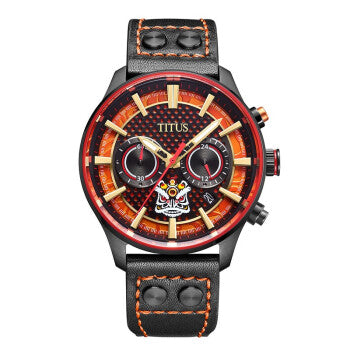 SOLVIL ET TITUS W06-03318-003 LIMITED EDITION LION DANCE CHRONOGRAPH WATCH