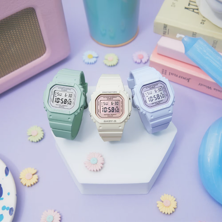 CASIO BABY-G BGD-565SC-3DR STANDARD DIGITAL GREEN WOMEN WATCH
