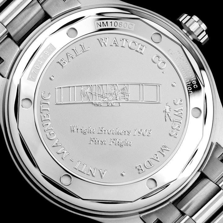 BALL ENGINEER MASTER II NM1080C-P14A-BK AVIATOR MEN WATCH