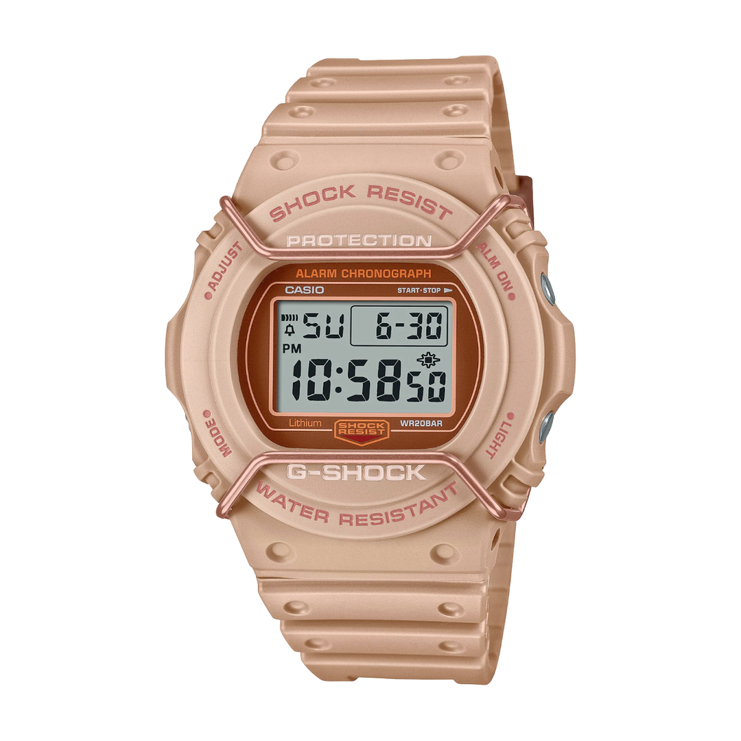 CASIO G SHOCK DW 5700PT 5DR SPECIAL COLOR MODELS BEIGE WATCH