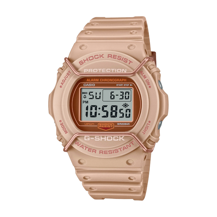 CASIO G-SHOCK DW-5700PT-5DR SPECIAL COLOR MODELS BEIGE WATCH