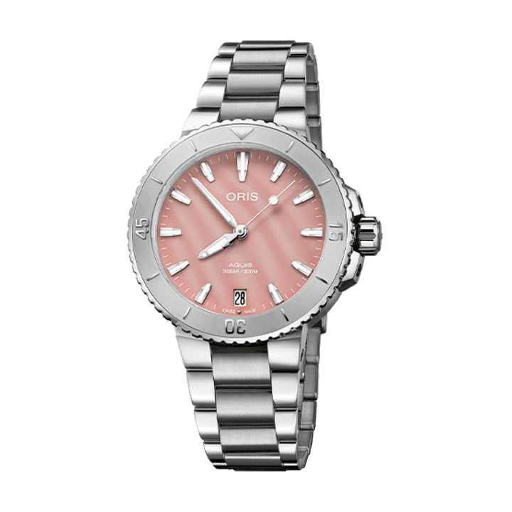 ORIS AQUIS DATE 733 7770 4158-07 8 18 05P MECHANICAL WOMEN WATCH